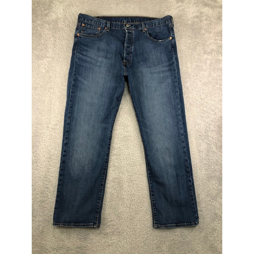 Levi's 501 Jeans Men 36x29 (Tag 38x29) Blue Original Fit Straight Leg Button Fly